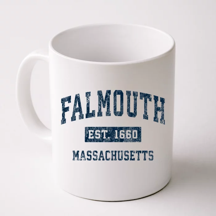 Falmouth Massachusetts Ma Vintage Sports Front & Back Coffee Mug