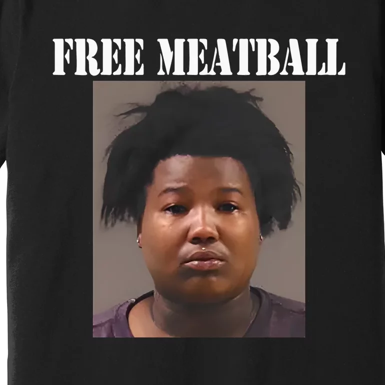 Free Meatball Mugshot Premium T-Shirt