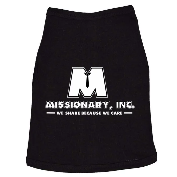 Funny Mormon Missionary Inc Doggie Tank