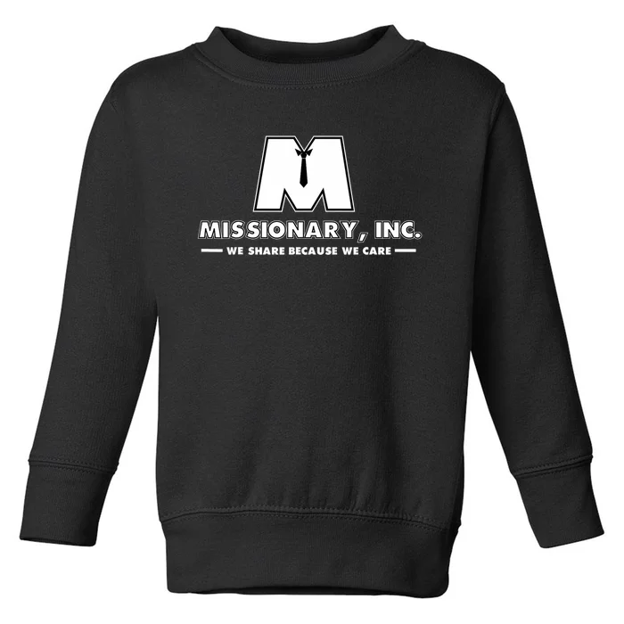 Funny Mormon Missionary Inc Toddler Sweatshirt