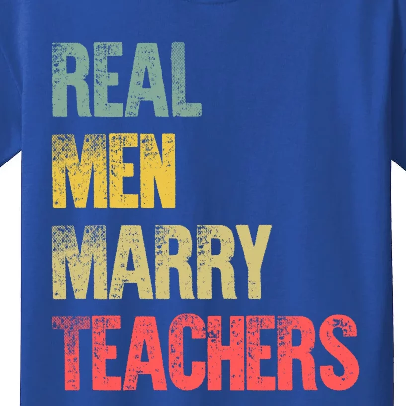 Funny Marriage Meaningful Gift Real Marry Teachers Groom Gift Kids T-Shirt