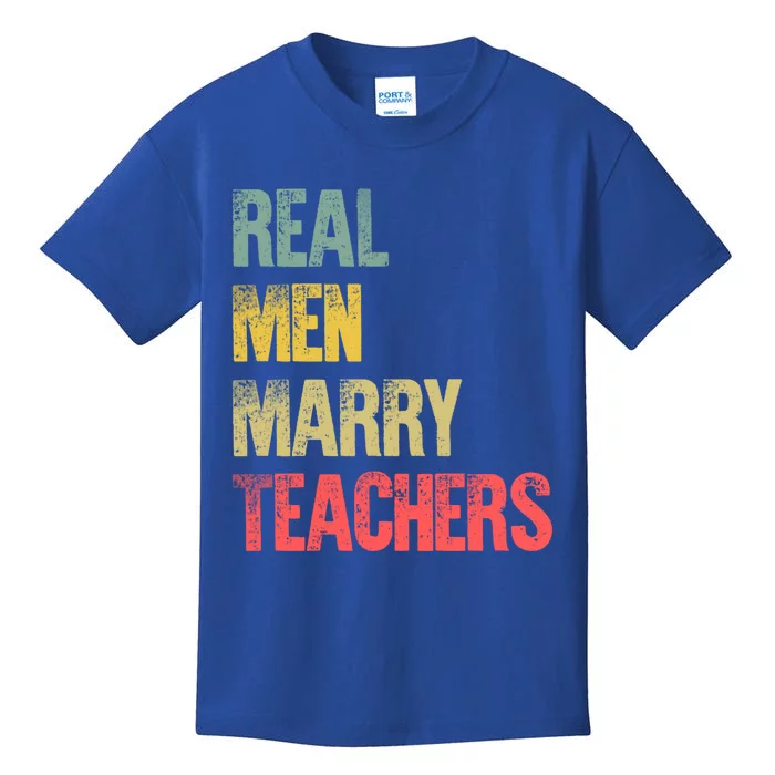 Funny Marriage Meaningful Gift Real Marry Teachers Groom Gift Kids T-Shirt