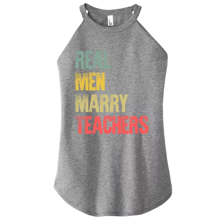 Funny Marriage Meaningful Gift Real Marry Teachers Groom Gift Women’s Perfect Tri Rocker Tank