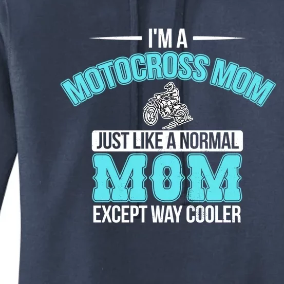 Funny Motocross Mom Gift Dirt Bike Racing Braap Mama Women's Pullover Hoodie