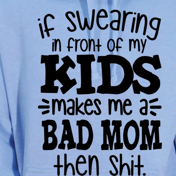 Funny Mothers Mom Swearing Mom Good Moms Say Bad Words Great Gift Unisex Surf Hoodie