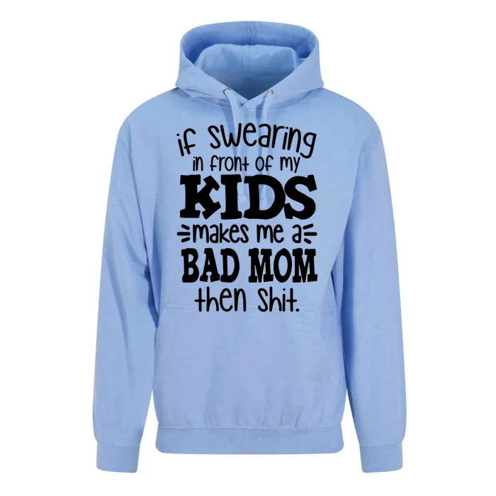 Funny Mothers Mom Swearing Mom Good Moms Say Bad Words Great Gift Unisex Surf Hoodie