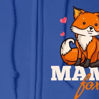 Foxes Mama Mom Gift Full Zip Hoodie