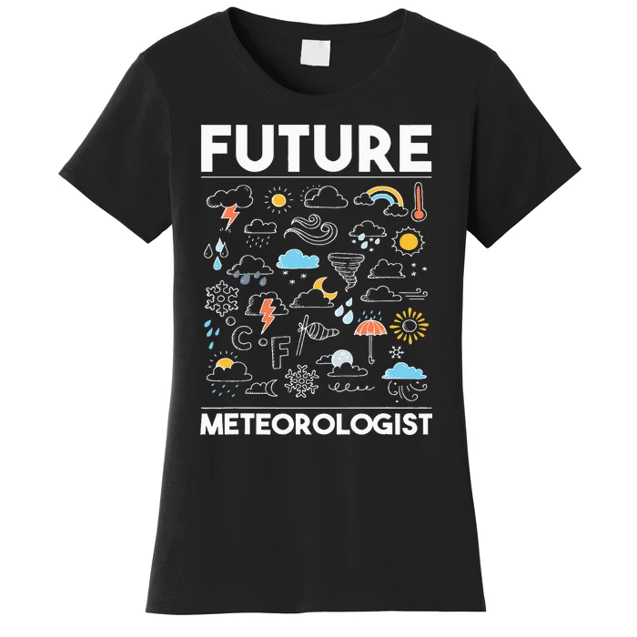 Future Meteorologist  Meteorology Weather Forecast Clouds Women's T-Shirt