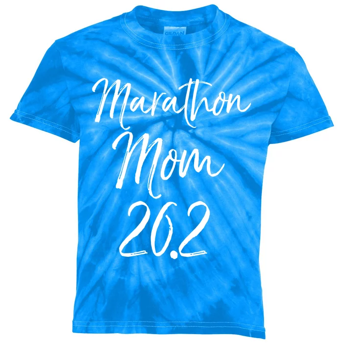 Funny Mother's Marathon Running Gift Marathon Mom 26 2 Great Gift Kids Tie-Dye T-Shirt