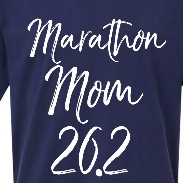 Funny Mother's Marathon Running Gift Marathon Mom 26 2 Great Gift Sueded Cloud Jersey T-Shirt