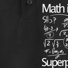 Funny Math Math Is My Superpower Dry Zone Grid Performance Polo