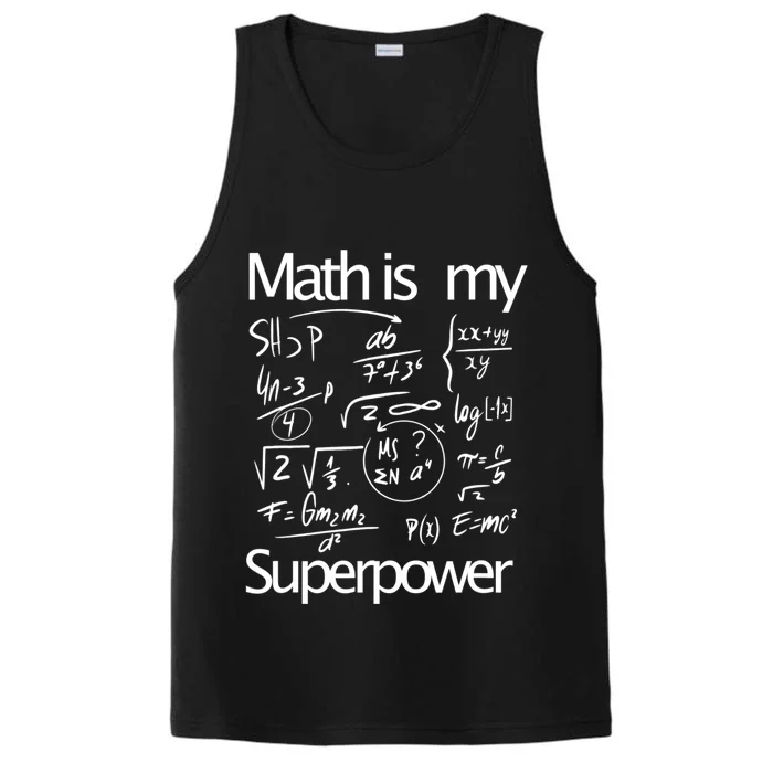 Funny Math Math Is My Superpower Performance Tank