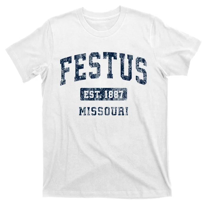 Festus Missouri Mo Vintage Athletic Sports Design T-Shirt