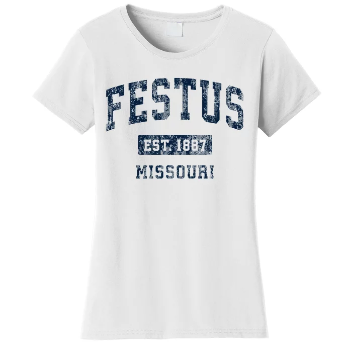 Festus Missouri Mo Vintage Athletic Sports Design Women's T-Shirt