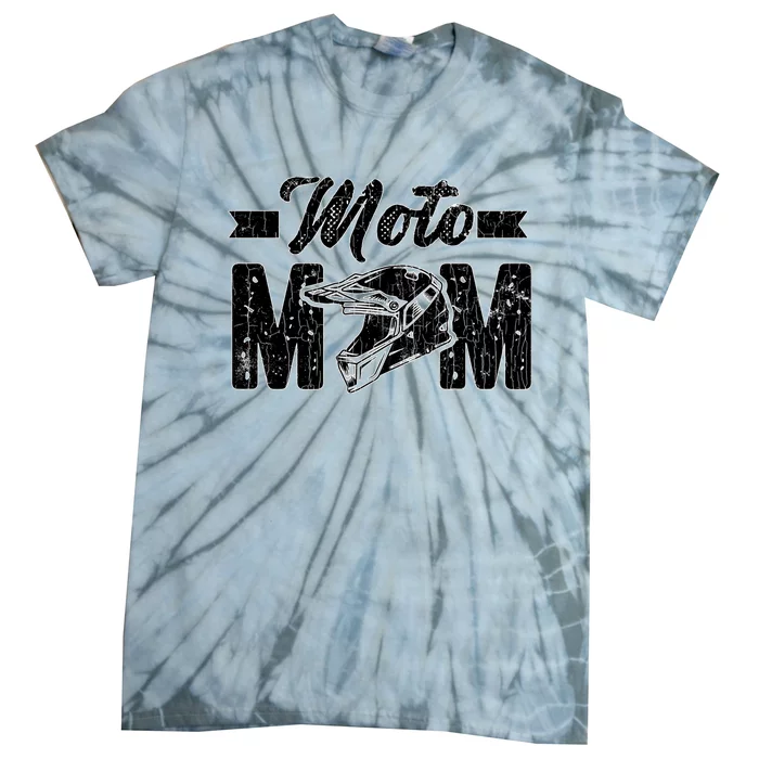 Funny Moto Mom Mudd Racing Bogging Mudding Graphic Tie-Dye T-Shirt