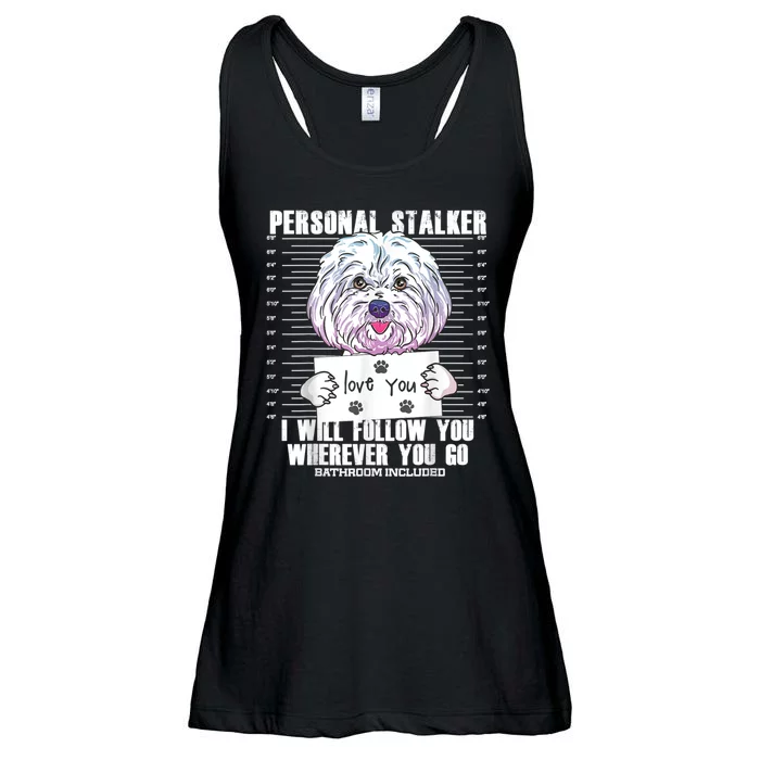 Funny Maltese Malshi Dog Lover Quote Ladies Essential Flowy Tank