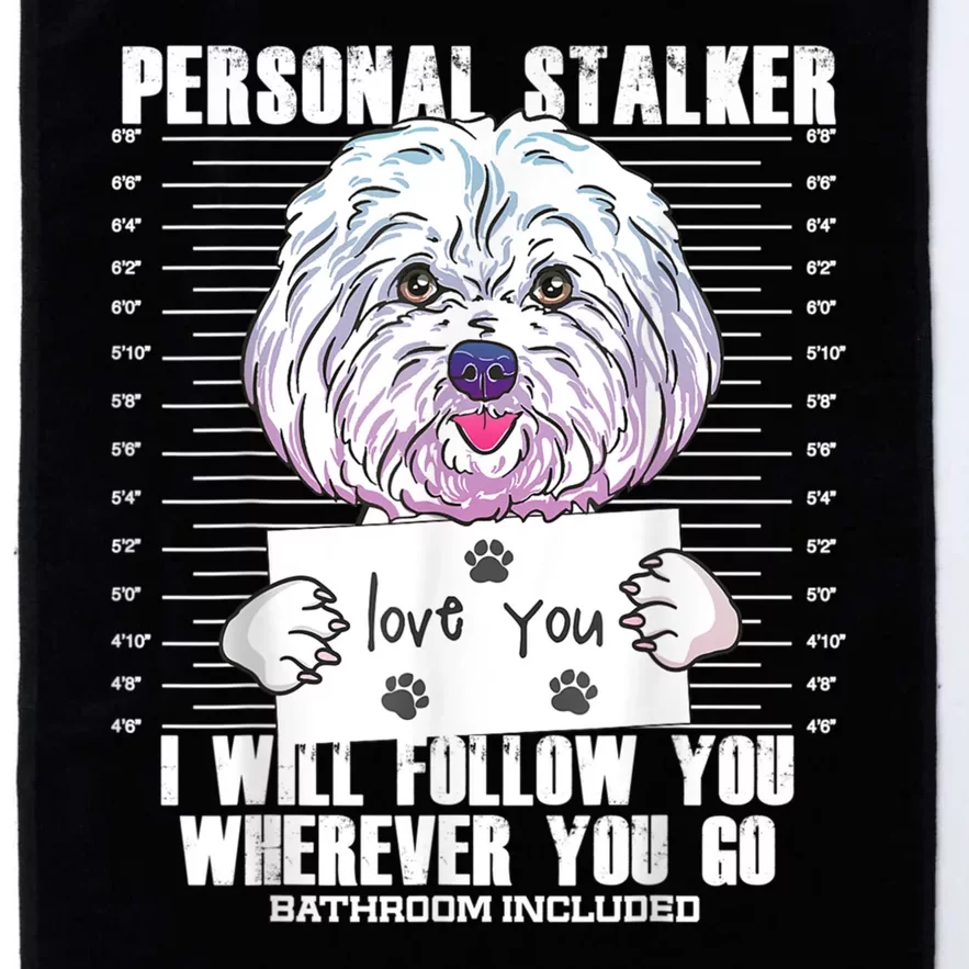 Funny Maltese Malshi Dog Lover Quote Platinum Collection Golf Towel