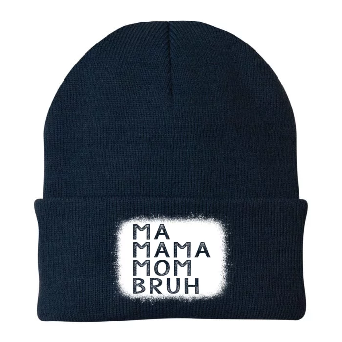 Funny Mother Ma Mama Mom Bruh Gift Knit Cap Winter Beanie