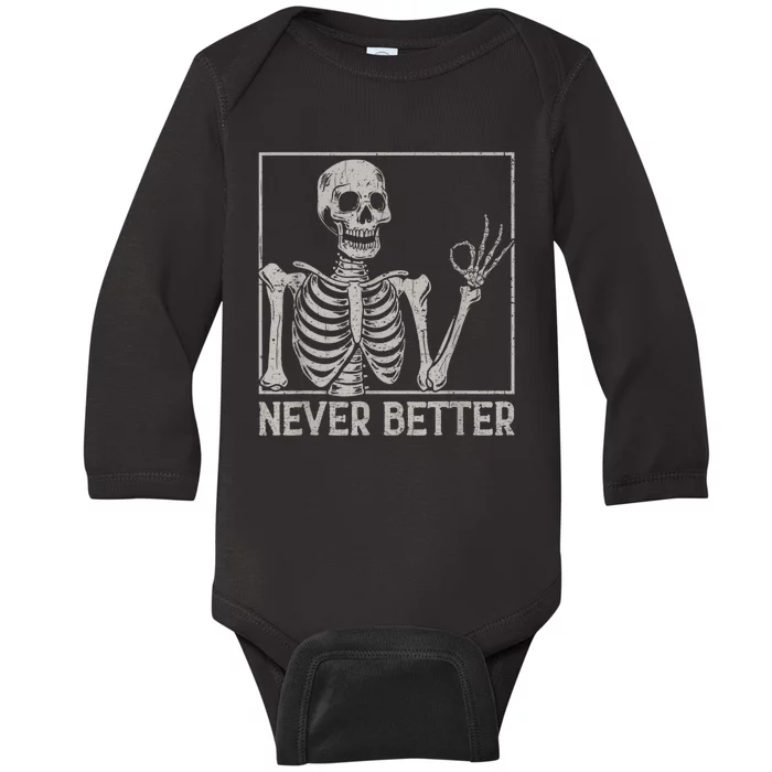 Funny Mom Mom Life Mom Halloween Sarcastic Gift Baby Long Sleeve Bodysuit