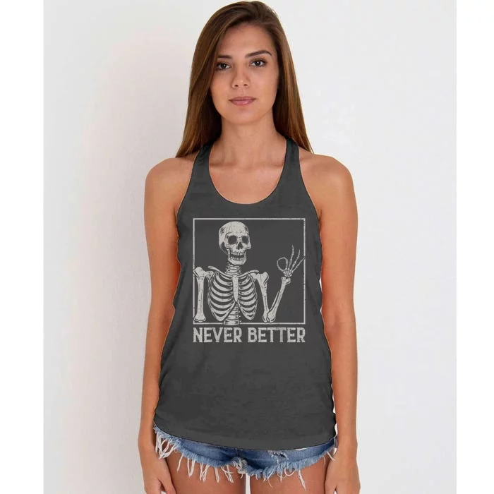 Funny Mom Mom Life Mom Halloween Sarcastic Gift Women's Knotted Racerback Tank