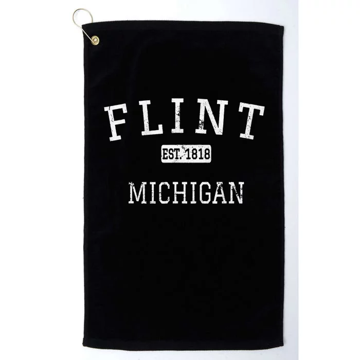 Flint Michigan Mi Vintage Platinum Collection Golf Towel