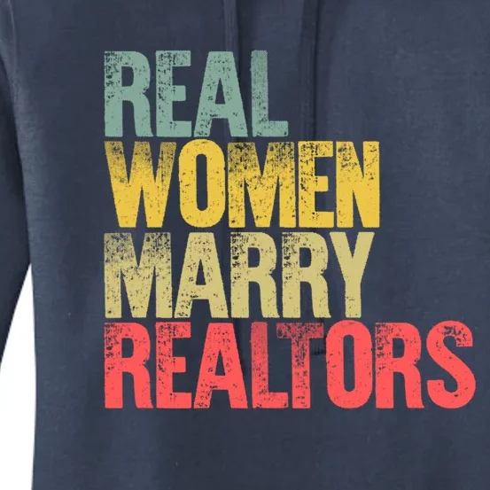 Funny Marriage Meaningful Gift Real Marry Realtors Bride Great Gift Women's Pullover Hoodie