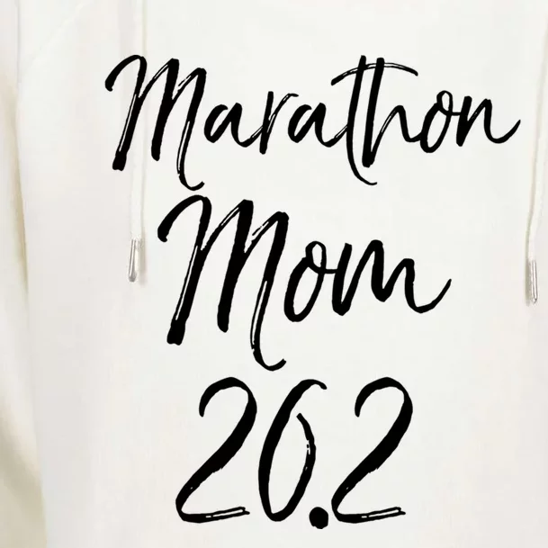 Funny Mother's Marathon Running Gift Marathon Mom 26 2 Gift Womens Funnel Neck Pullover Hood