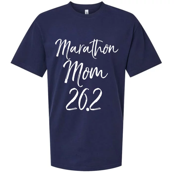 Funny Mother's Marathon Running Gift Marathon Mom 26 2 Gift Sueded Cloud Jersey T-Shirt