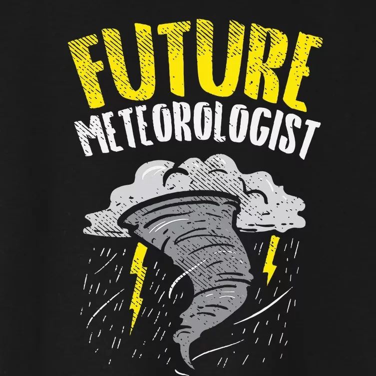 Future Meteorologist Meteorology Weatherman Women's Crop Top Tee