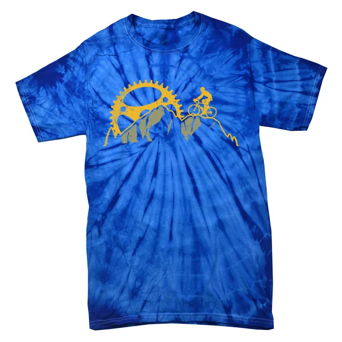 Fun Mtb Mountain Bike Biking Gift Design Idea Gift Tie-Dye T-Shirt