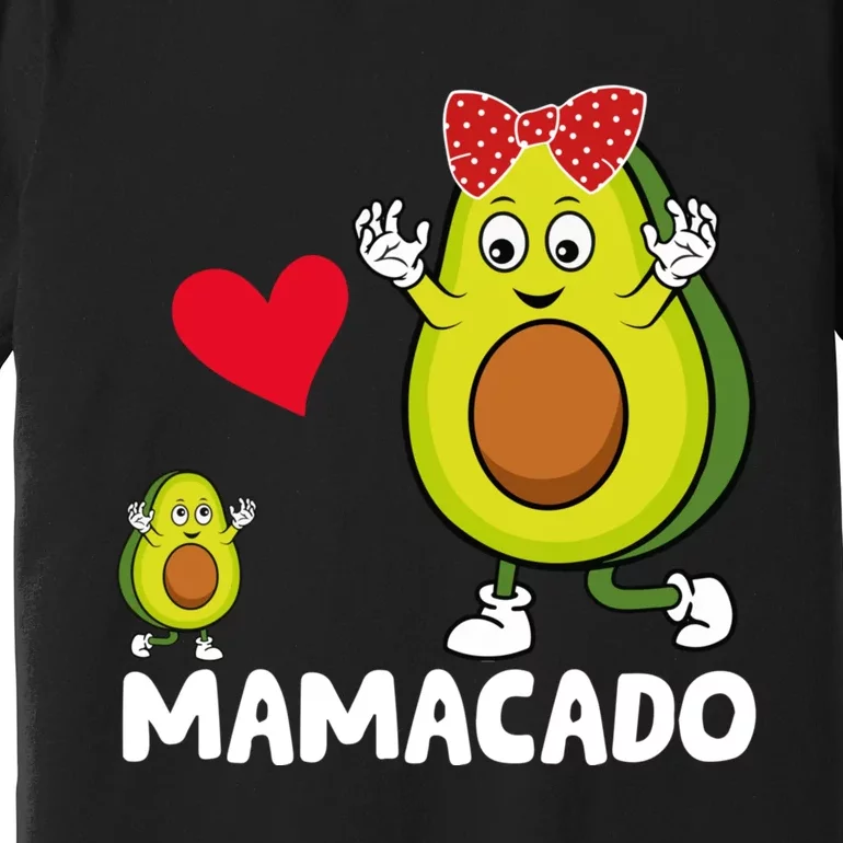 Funny Mama Mom Avocado Mamacado Mothers Day Premium T-Shirt