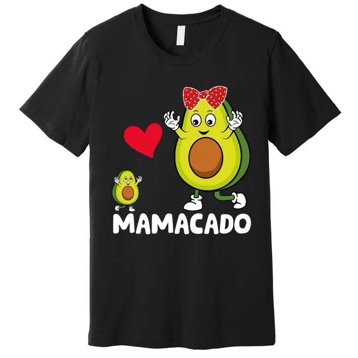 Funny Mama Mom Avocado Mamacado Mothers Day Premium T-Shirt