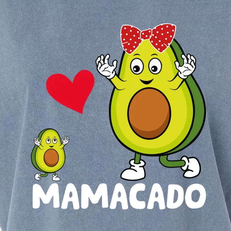 Funny Mama Mom Avocado Mamacado Mothers Day Garment-Dyed Women's Muscle Tee