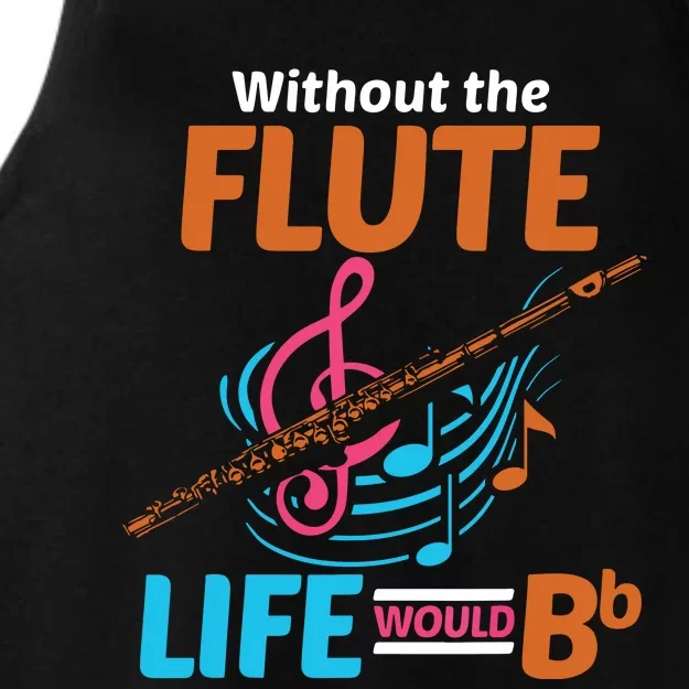 Flutist Musician Musical Instrument Flute Ladies Tri-Blend Wicking Tank