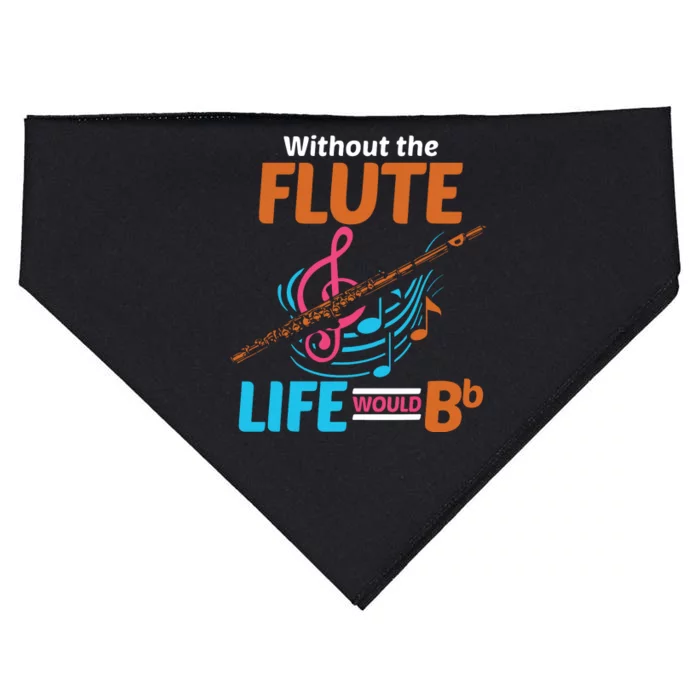 Flutist Musician Musical Instrument Flute USA-Made Doggie Bandana