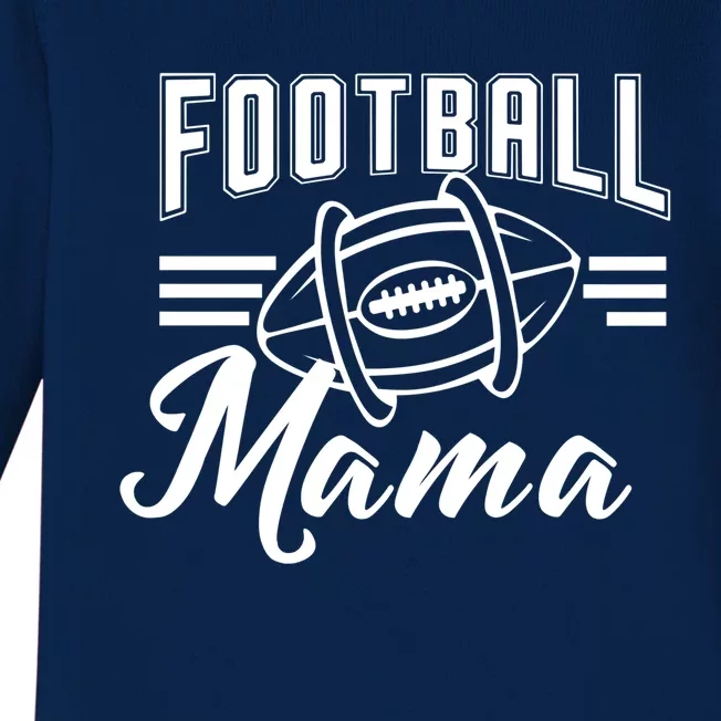 Football Mama Mom High School College Season Funny Gift Baby Long Sleeve Bodysuit