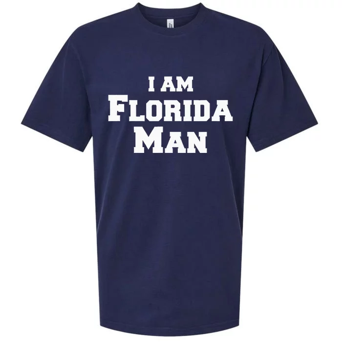 Florida Man Meme I Am Florida Man Sueded Cloud Jersey T-Shirt