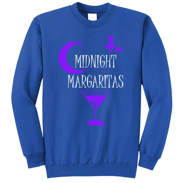 Funny Midnight Margaritas Gift Witch Halloween Ing Gift Sweatshirt