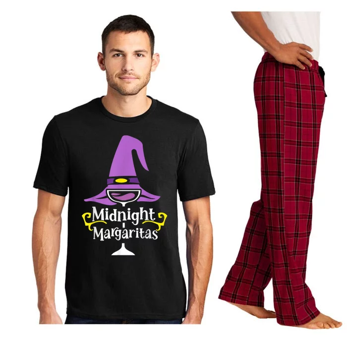 Funny Midnight Margaritas Witch Hat Wine Halloween Spooky Meaningful Gift Pajama Set