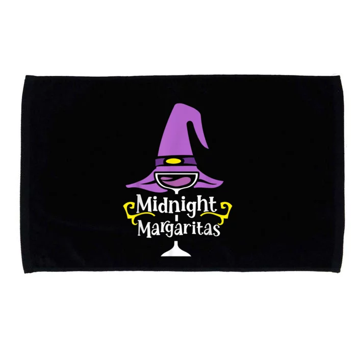 Funny Midnight Margaritas Witch Hat Wine Halloween Spooky Meaningful Gift Microfiber Hand Towel