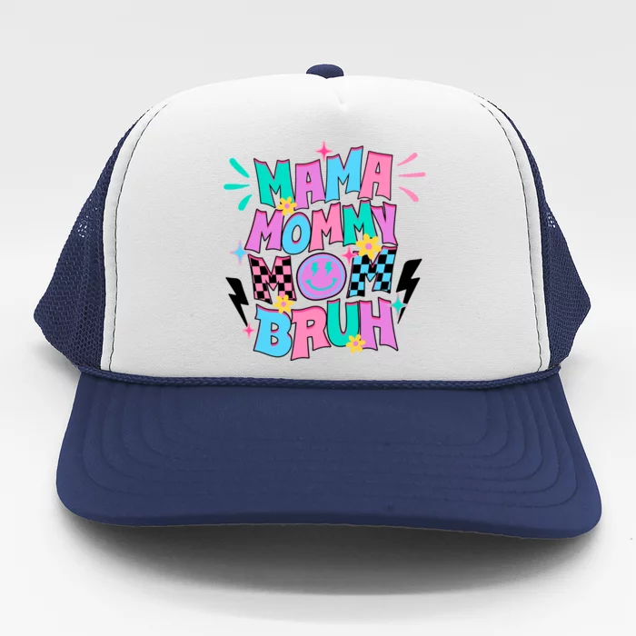 Funny Mama Mommy Mom Bruh Trucker Hat