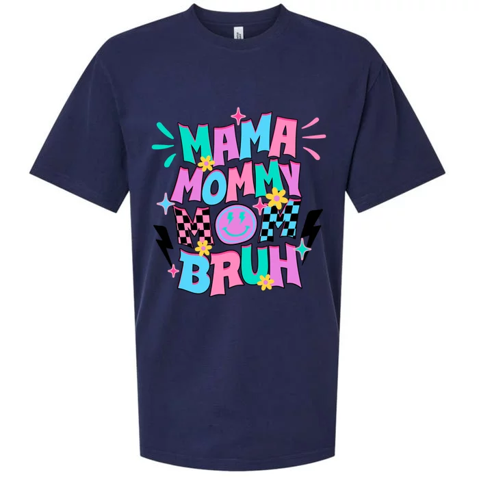 Funny Mama Mommy Mom Bruh Sueded Cloud Jersey T-Shirt