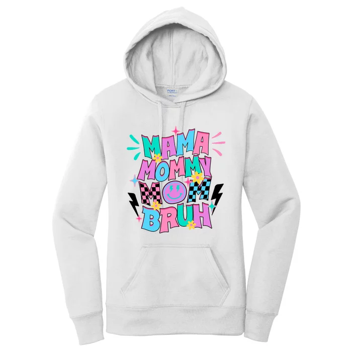 Funny Mama Mommy Mom Bruh Women's Pullover Hoodie