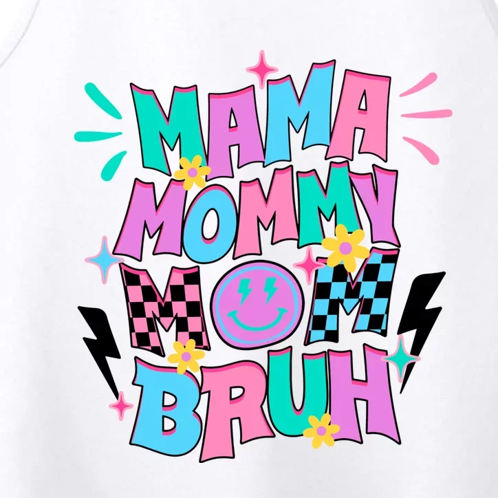 Funny Mama Mommy Mom Bruh Performance Tank