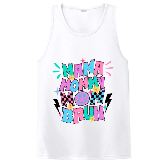 Funny Mama Mommy Mom Bruh Performance Tank