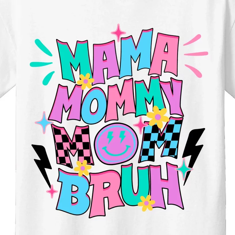 Funny Mama Mommy Mom Bruh Kids T-Shirt