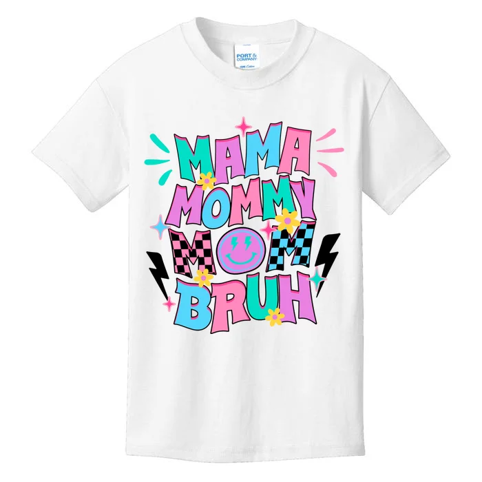 Funny Mama Mommy Mom Bruh Kids T-Shirt