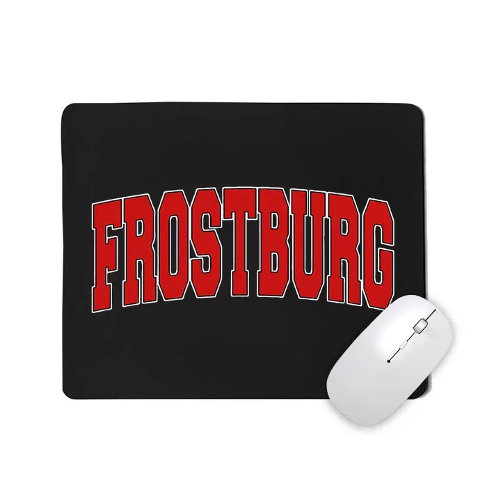 Frostburg Md Maryland Varsity Style Usa Mousepad