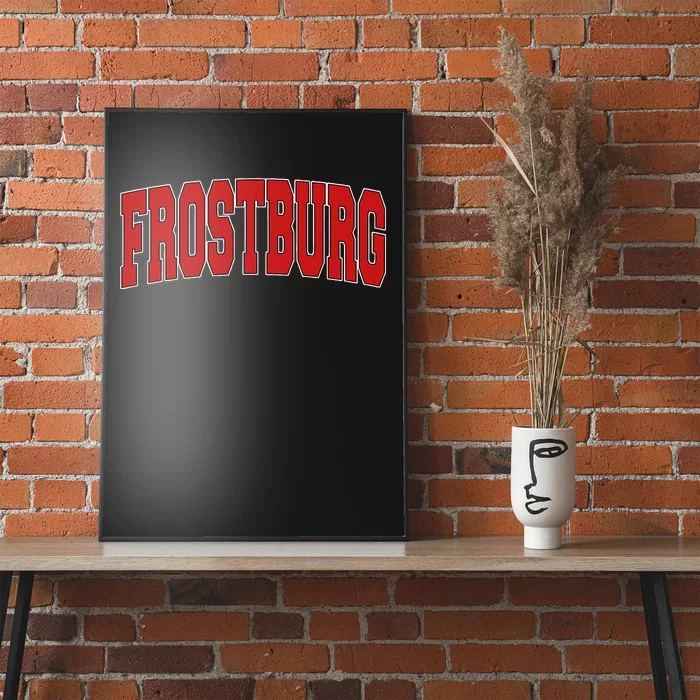 Frostburg Md Maryland Varsity Style Usa Poster