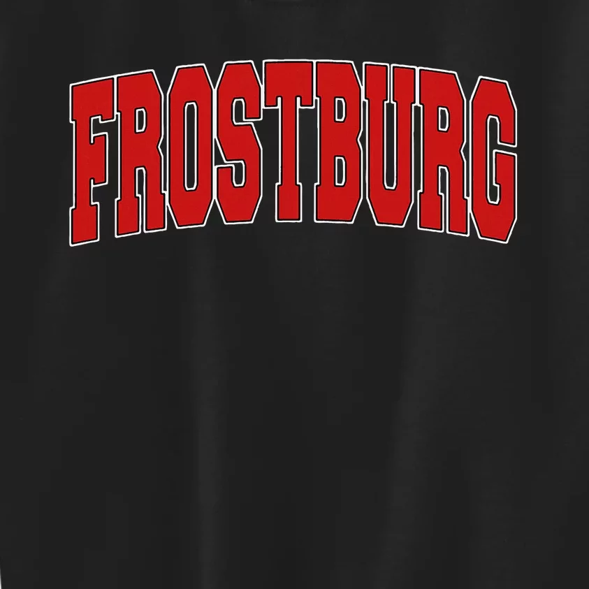 Frostburg Md Maryland Varsity Style Usa Kids Sweatshirt